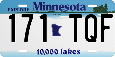 MN license plate 171TQF