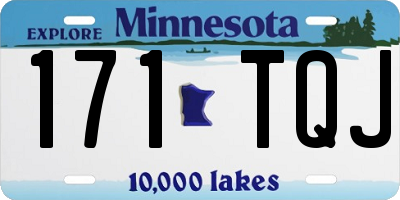 MN license plate 171TQJ