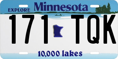 MN license plate 171TQK