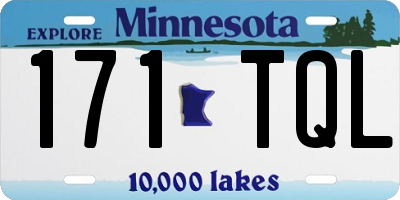 MN license plate 171TQL