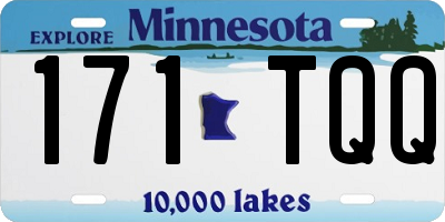 MN license plate 171TQQ