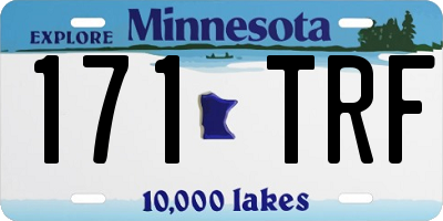 MN license plate 171TRF