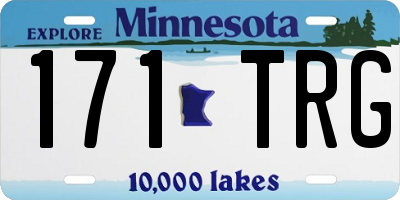 MN license plate 171TRG