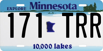 MN license plate 171TRR