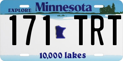 MN license plate 171TRT