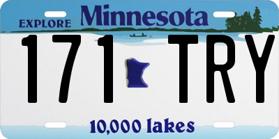 MN license plate 171TRY