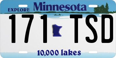 MN license plate 171TSD