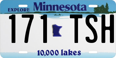 MN license plate 171TSH