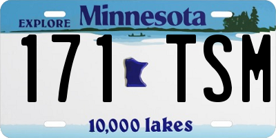 MN license plate 171TSM