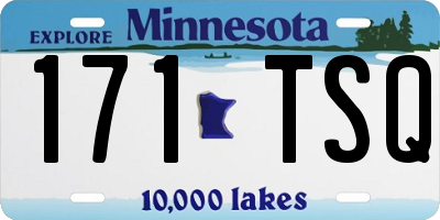 MN license plate 171TSQ