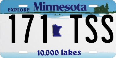MN license plate 171TSS