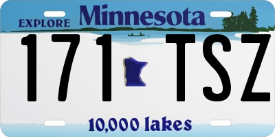 MN license plate 171TSZ