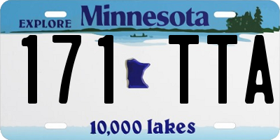 MN license plate 171TTA