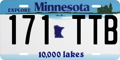 MN license plate 171TTB