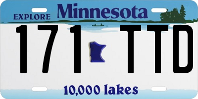 MN license plate 171TTD