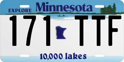 MN license plate 171TTF