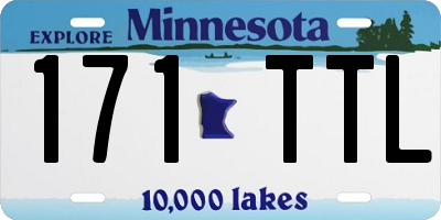 MN license plate 171TTL