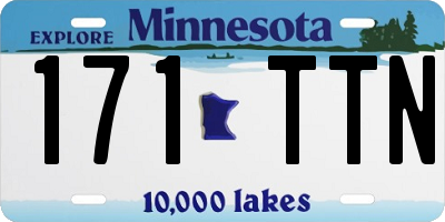 MN license plate 171TTN