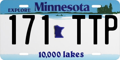 MN license plate 171TTP