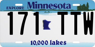 MN license plate 171TTW