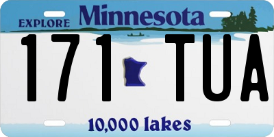 MN license plate 171TUA