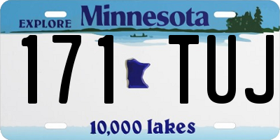 MN license plate 171TUJ