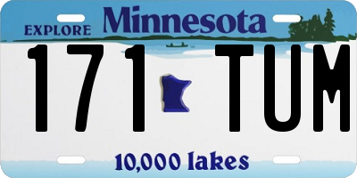 MN license plate 171TUM