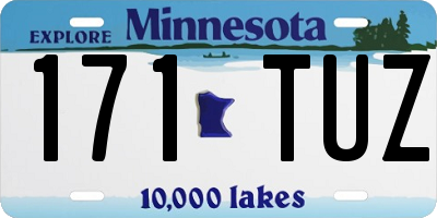 MN license plate 171TUZ