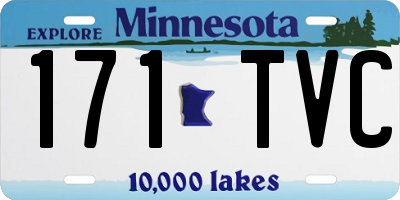 MN license plate 171TVC