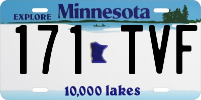 MN license plate 171TVF