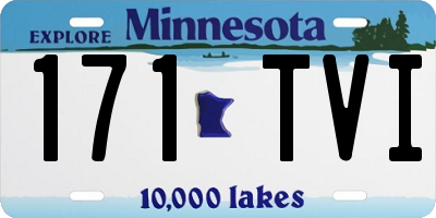 MN license plate 171TVI