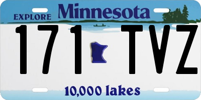 MN license plate 171TVZ
