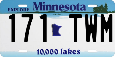 MN license plate 171TWM