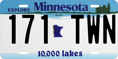 MN license plate 171TWN