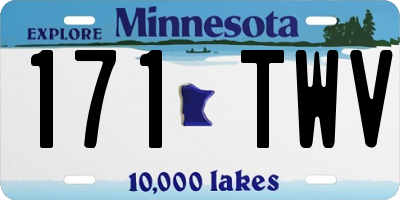 MN license plate 171TWV