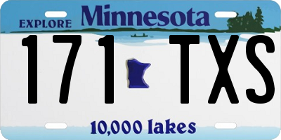 MN license plate 171TXS
