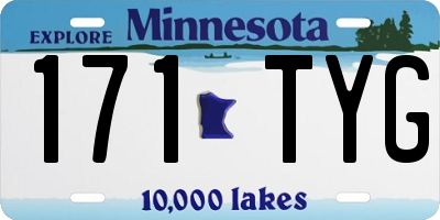 MN license plate 171TYG