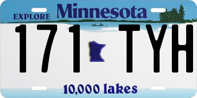 MN license plate 171TYH