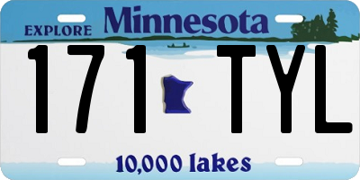 MN license plate 171TYL