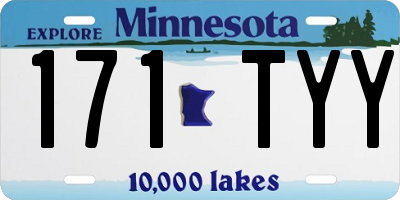 MN license plate 171TYY