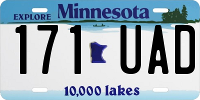 MN license plate 171UAD