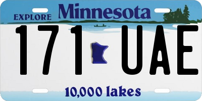 MN license plate 171UAE