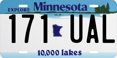 MN license plate 171UAL