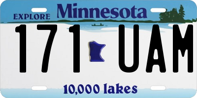 MN license plate 171UAM