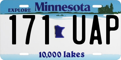 MN license plate 171UAP