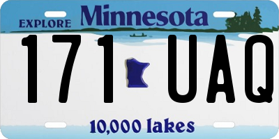 MN license plate 171UAQ