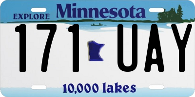 MN license plate 171UAY