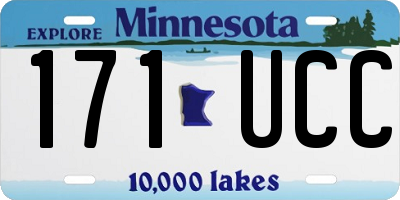 MN license plate 171UCC