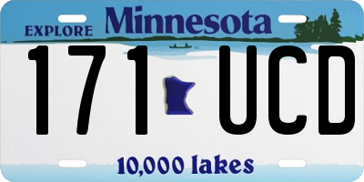MN license plate 171UCD