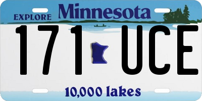 MN license plate 171UCE